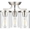 Progress Lighting Lassiter Collection Brushed Nickel Three-Light Semi-Flush Mount P350149-009 - alternate 2